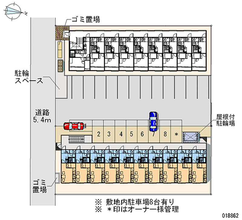 レオパレスフローラ 月極駐車場