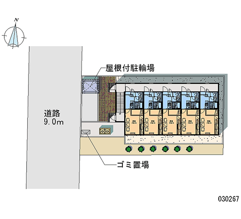 レオパレス新道東 区画図