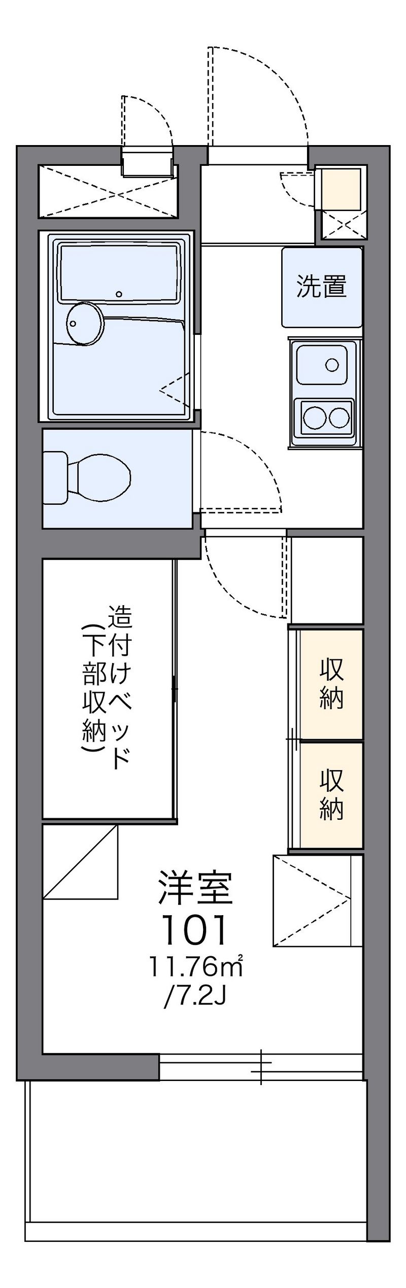 レオパレス美風 間取図