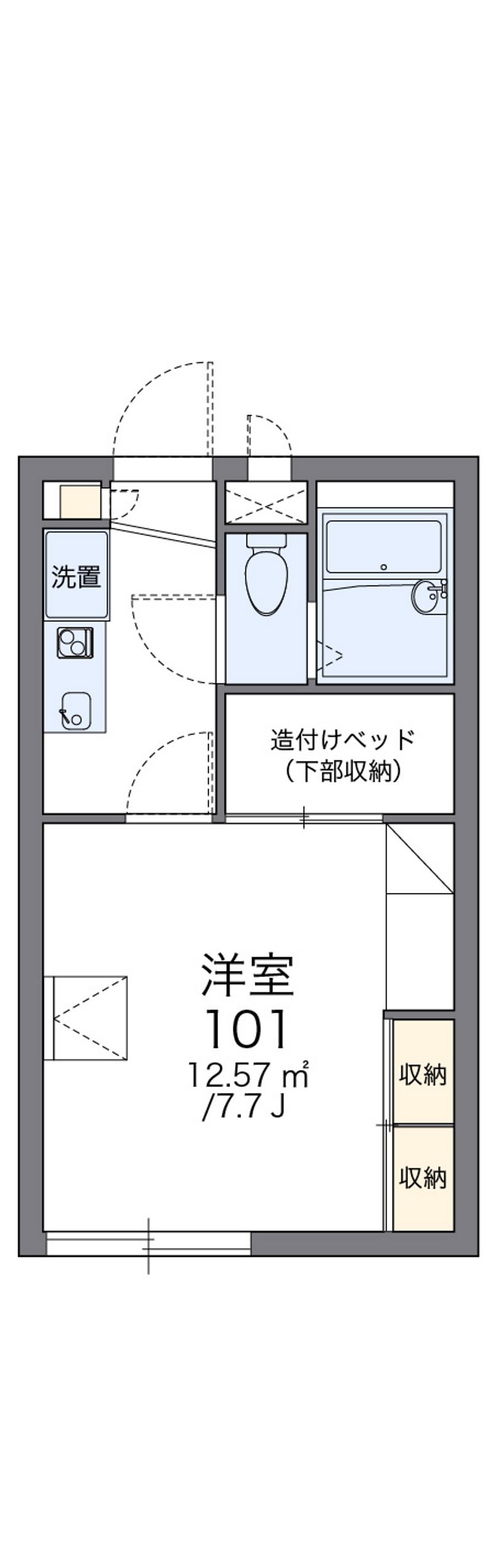 レオパレス琵琶渕レジデンスⅡ 間取図