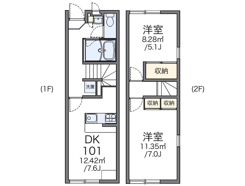 レオパレスｈａｐｐｙ 間取図