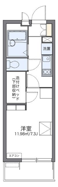 レオパレス三軒家 間取り図