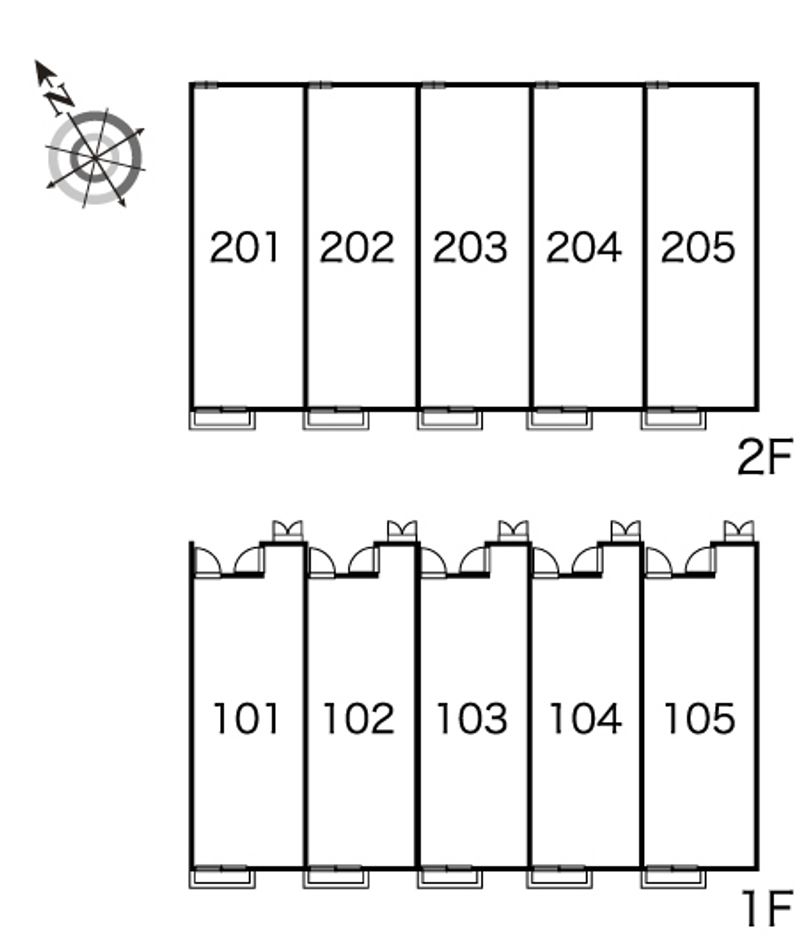 レオパレス光 間取配置図