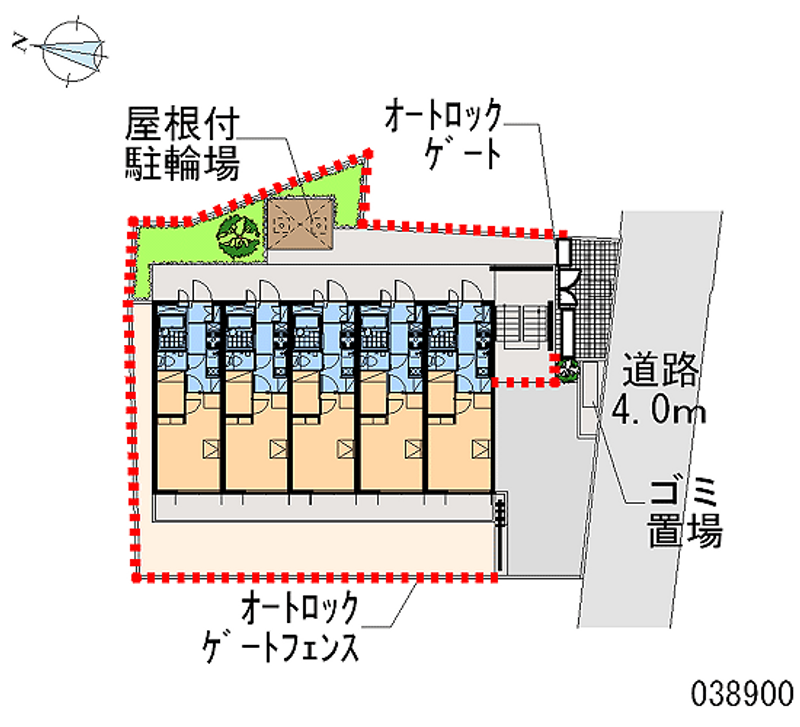 レオパレス熊野前 区画図
