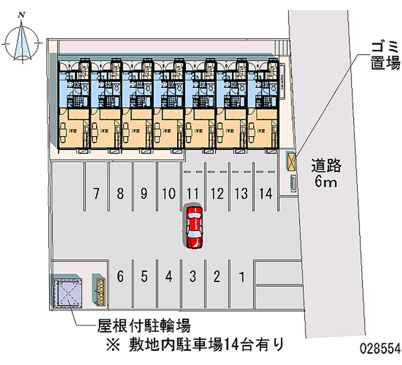 28554 Monthly parking lot