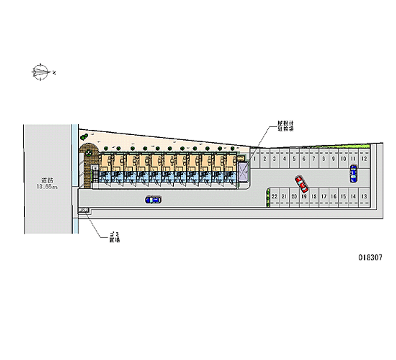 18307 Monthly parking lot