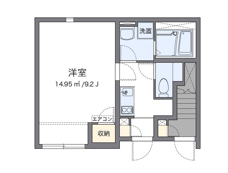クレイノサン　トラップ　古湊 間取図