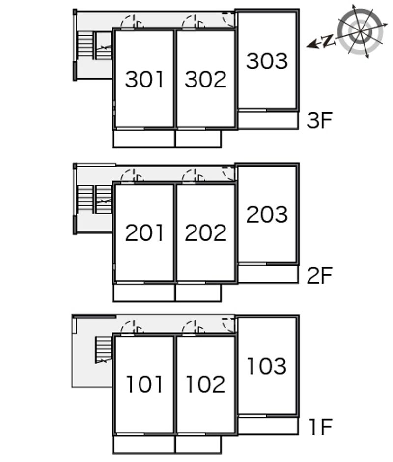 クレイノノーヴェ　テラス 間取り配置図