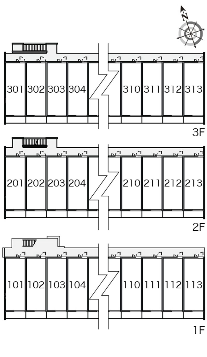クレイノアークハイムⅢ 間取配置図