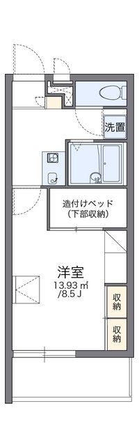 レオパレスグルーデテンポ 間取り図