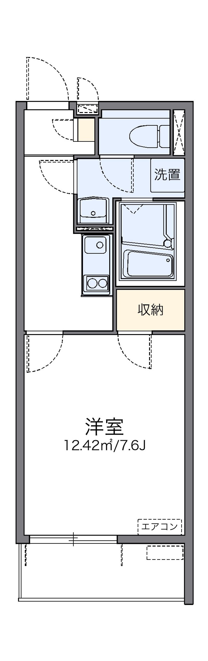 レオネクストニシダイ 間取図