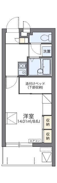 レオパレスウィンドヒル 間取り図