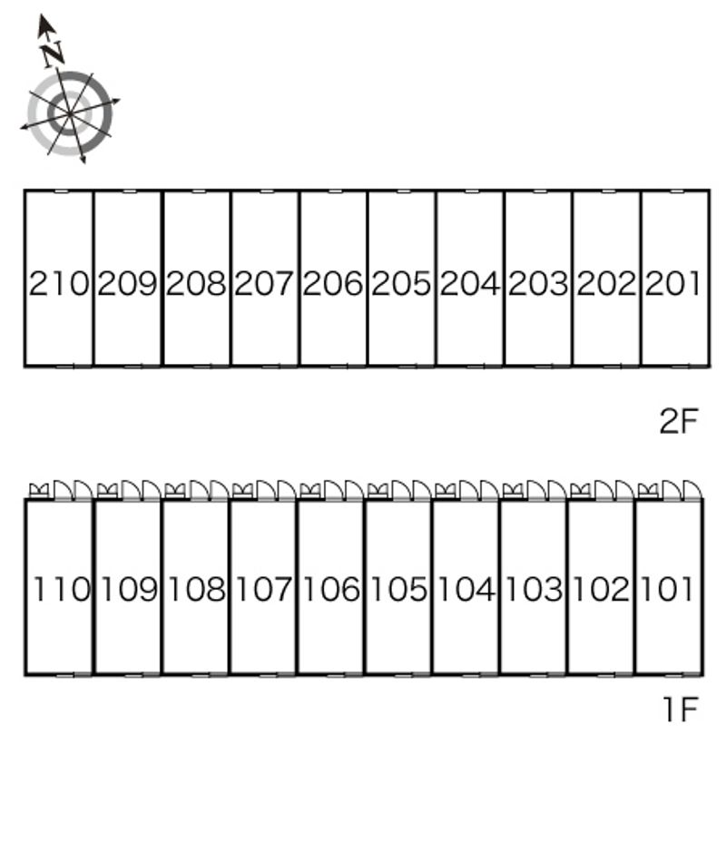 レオパレスＫｅｉ　Ⅱ 間取配置図