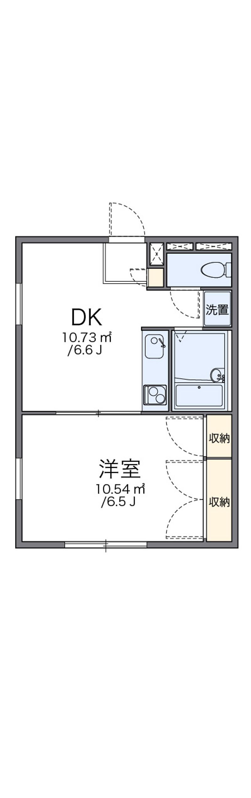 レオパレス新富士 間取図