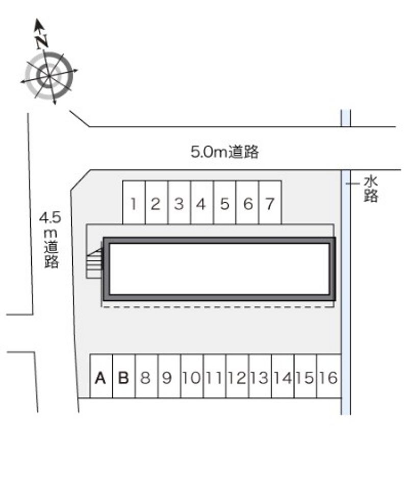 レオパレスルーチェ 駐車場