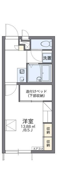 レオパレスあけぼの 間取り図