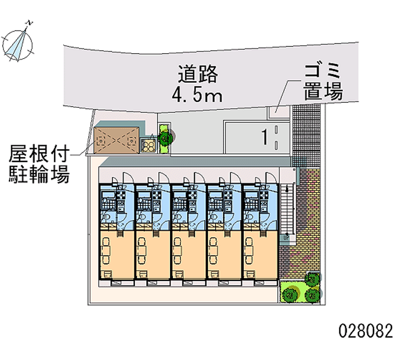 レオパレス舞５８ 区画図
