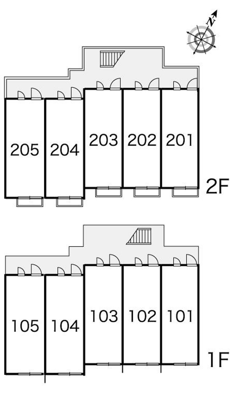 レオパレス三浦海岸Ａ 間取配置図