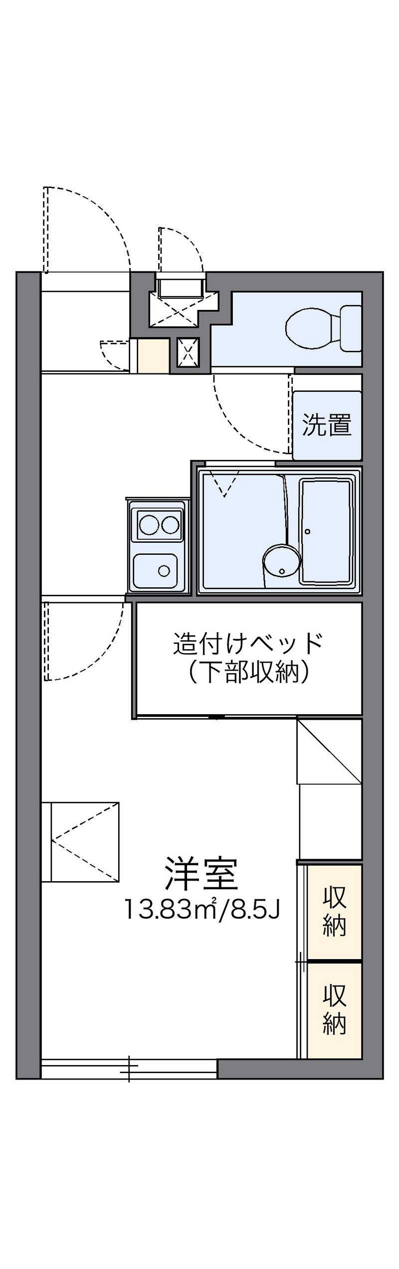 レオパレス恵 間取図