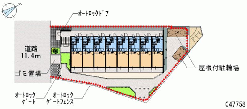 レオパレスホワイトヒルズⅡ 区画図