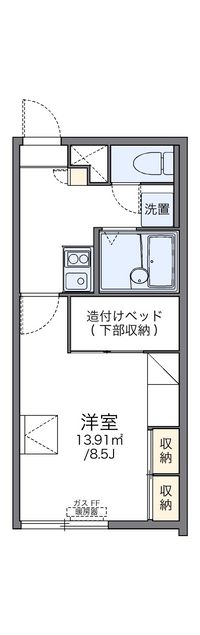レオパレス大和スカイハイツ 間取り図
