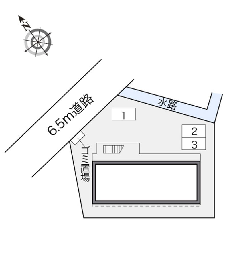 レオパレスキャトル　セゾン 配置図