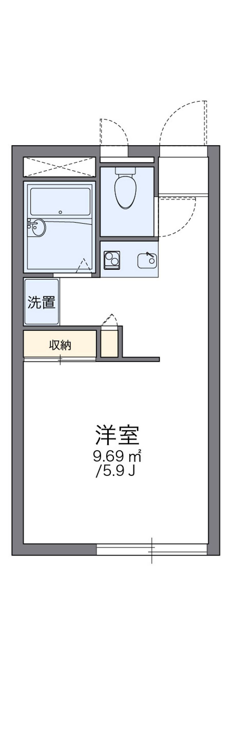 レオパレスフレッシュⅢ 間取図