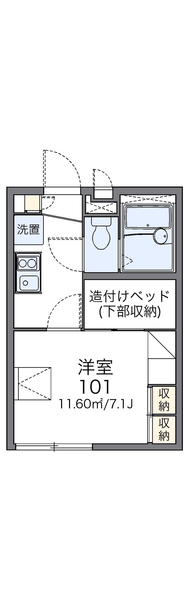レオパレスＡｎｎｅ　Ｍｅ 間取図