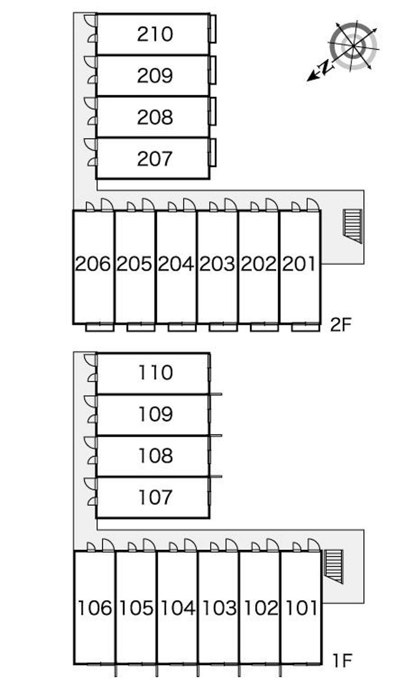 レオパレスＷＩＮＤＳⅢ 間取配置図