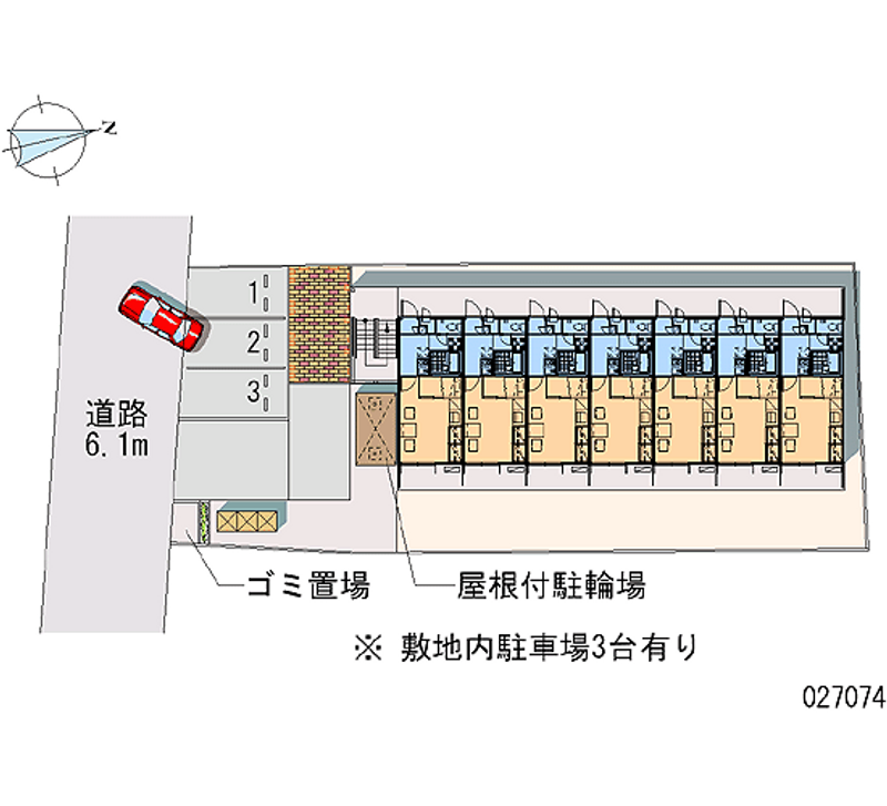 レオパレスラルマン　福岡町 月極駐車場