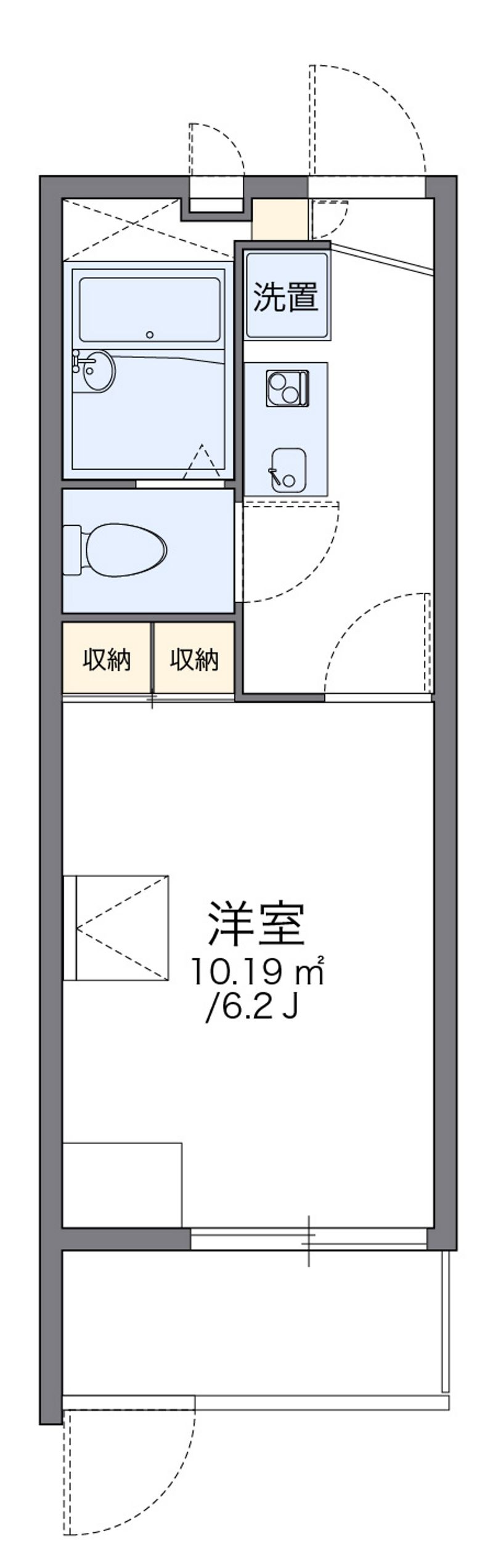 レオパレスたつみ 間取図