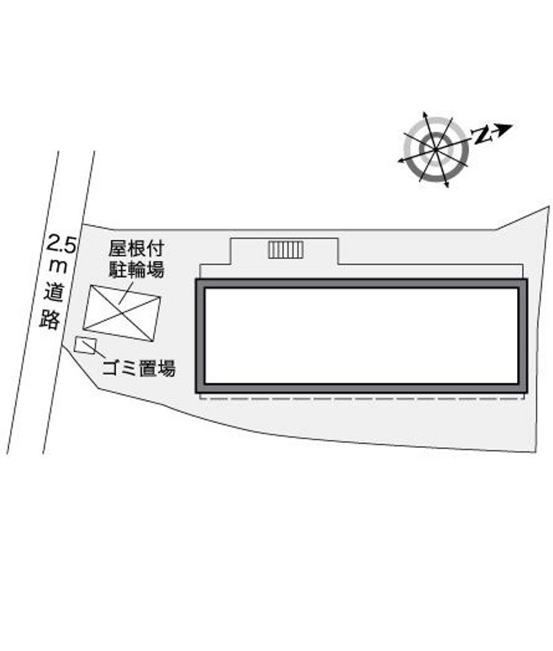 レオパレスＷＥＳＴ　ＫＮＯＬＬ 配置図