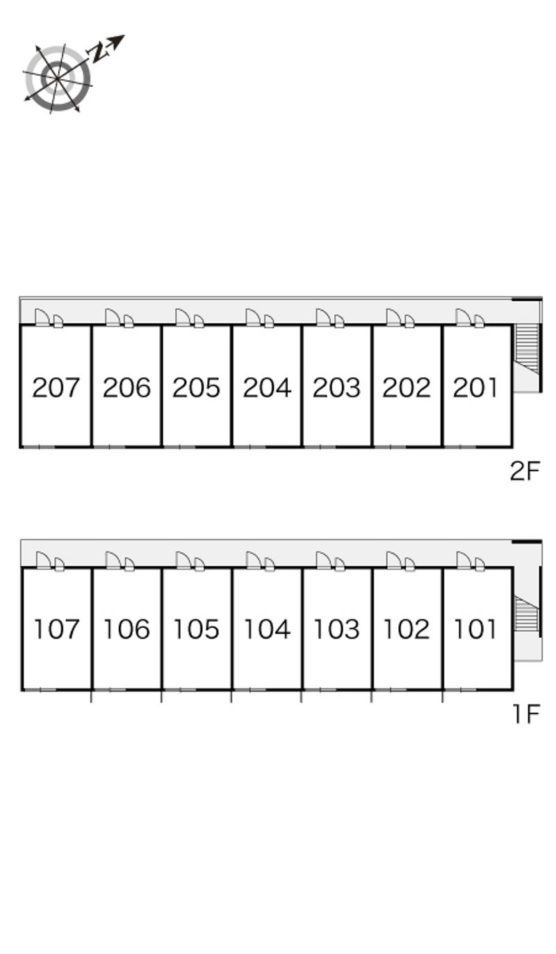 レオパレスりら 間取配置図