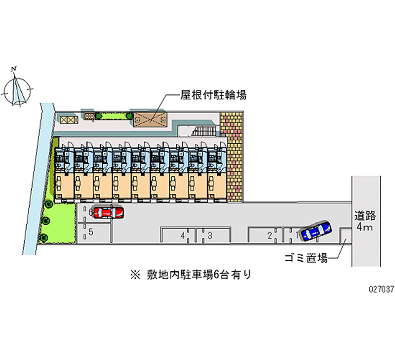 レオパレスボヌール 月極駐車場