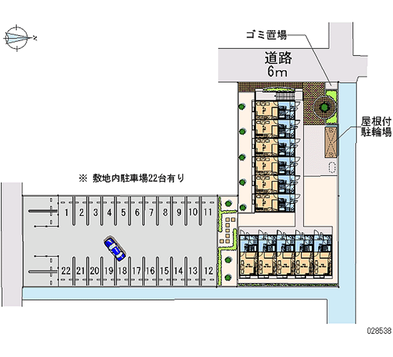 レオパレスサニーハウス 月極駐車場