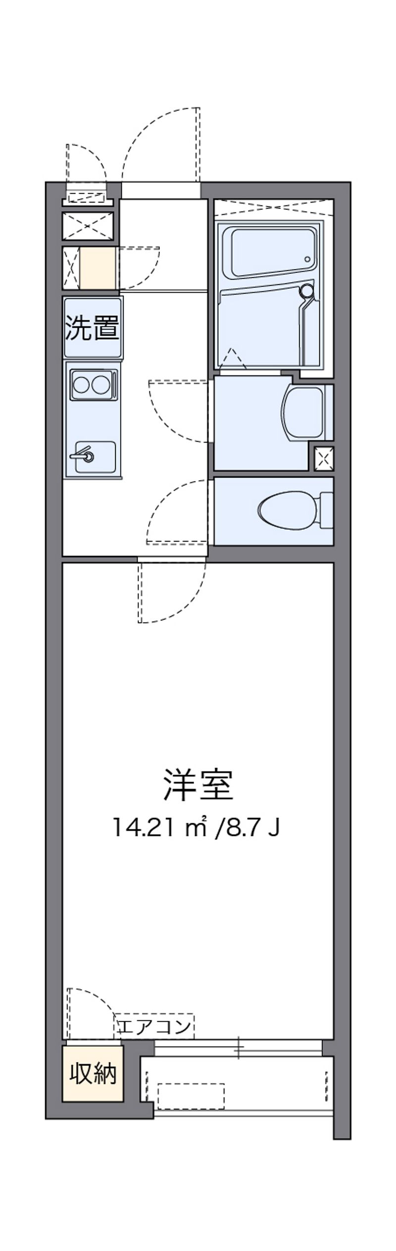クレイノ高坂 間取り