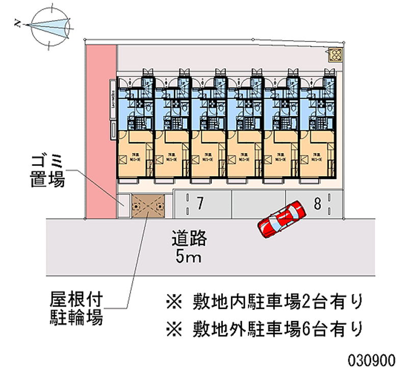 レオパレス富堂 月極駐車場