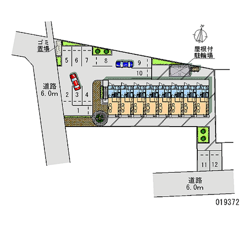 レオパレスＦＩＮＥⅢ 月極駐車場