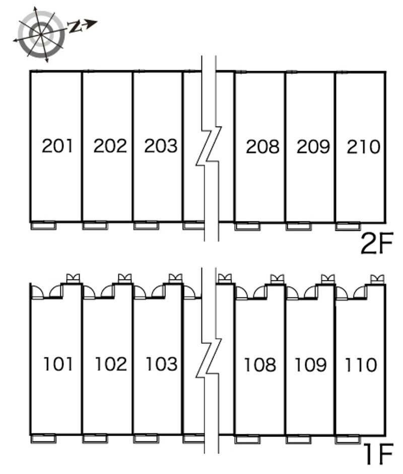 レオパレス雫 間取配置図
