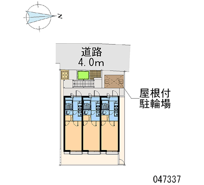 レオパレス近松Ⅱ 区画図