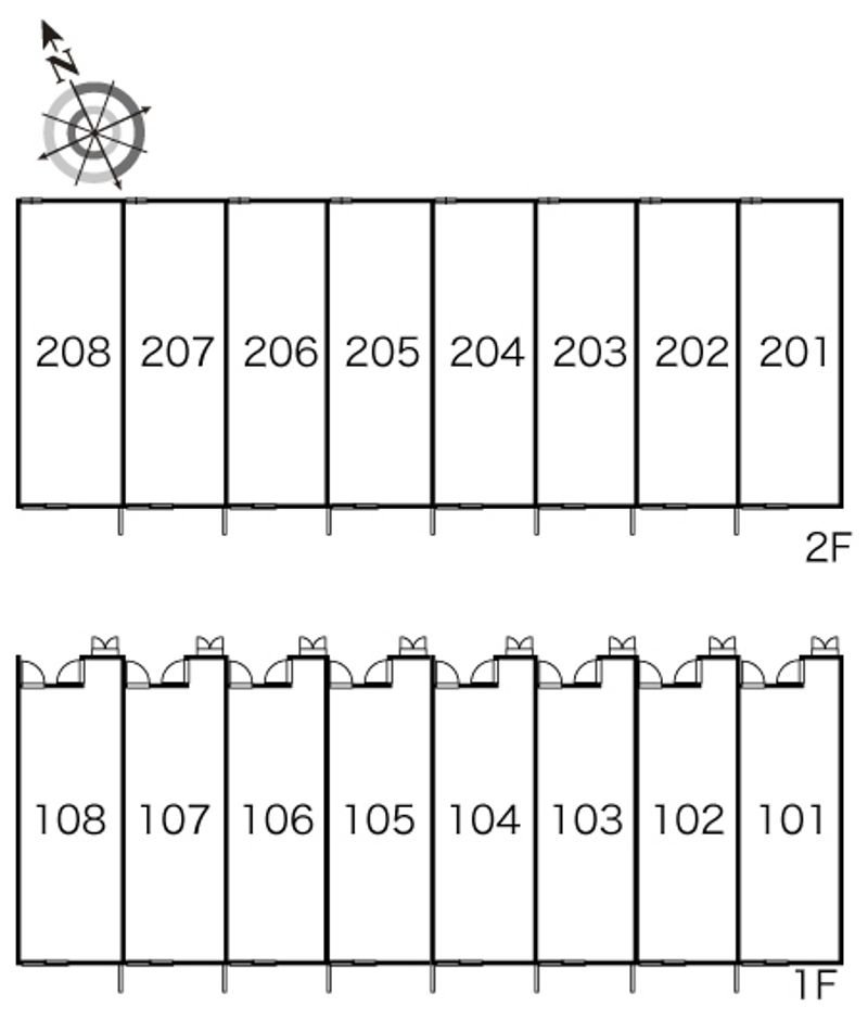 レオパレスマ　メゾン　Ⅱ 間取配置図
