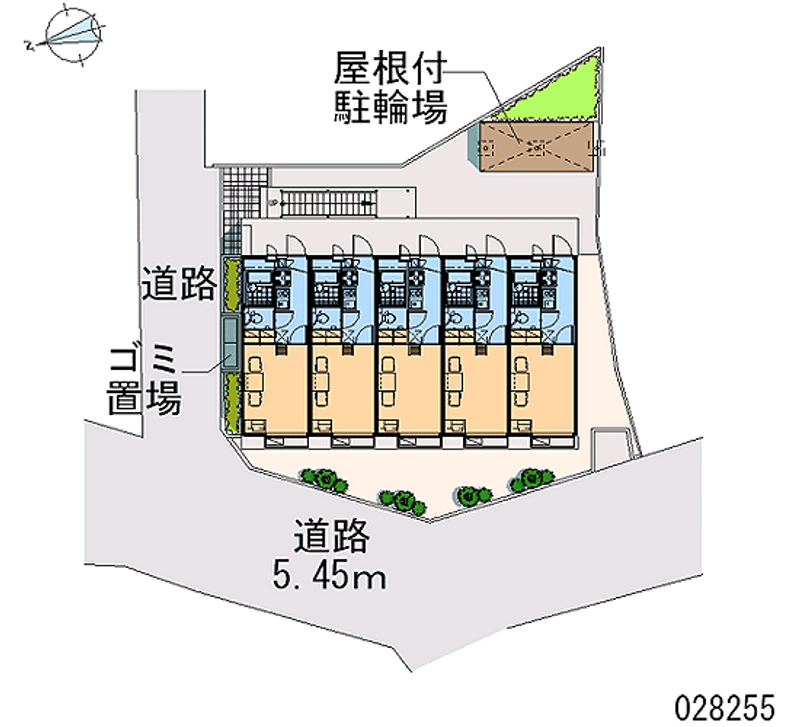 レオパレスフローラ 区画図