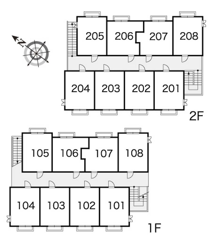 レオパレスデルニエ 間取配置図