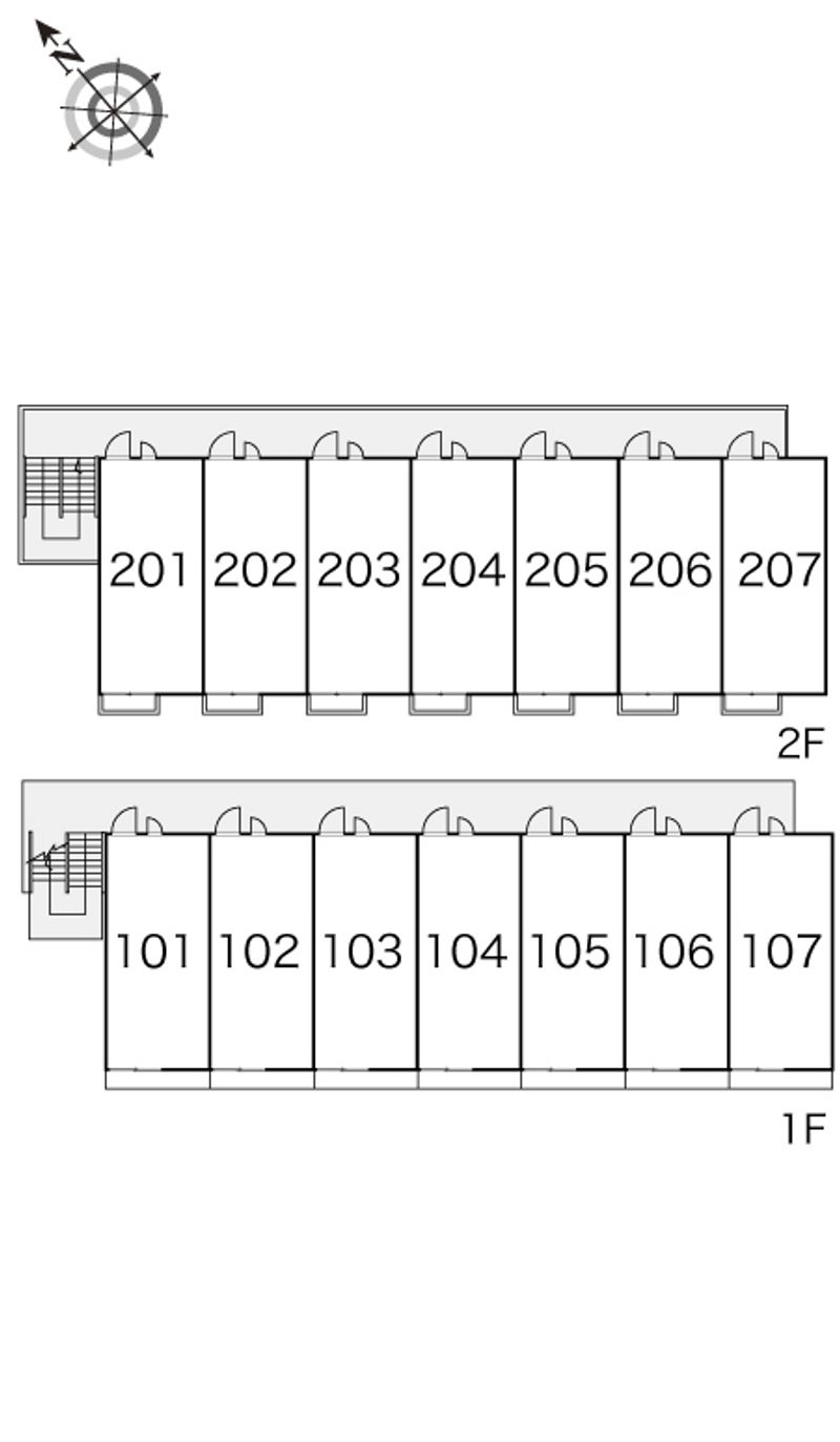 レオパレス日吉 間取配置図