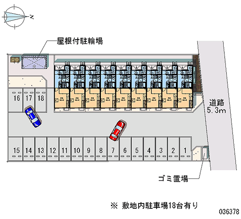 レオパレスアイレックス１８３ 月極駐車場