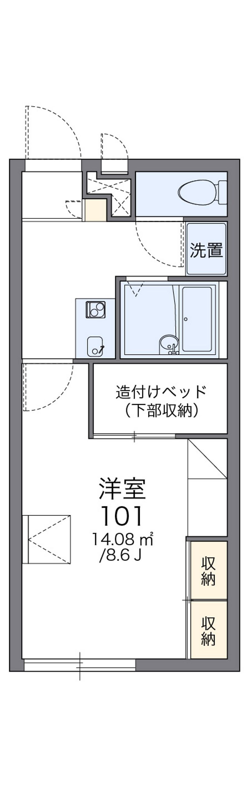 レオパレス神町 間取図