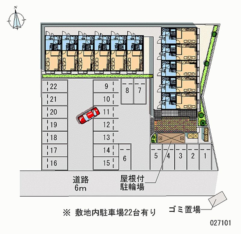 レオパレスカトレア 月極駐車場