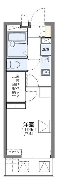 レオパレスＵｒｂａｎ桂坂 間取り図