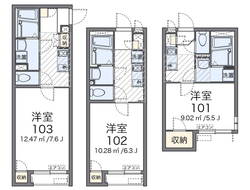 クレイノプランロード春江 間取図