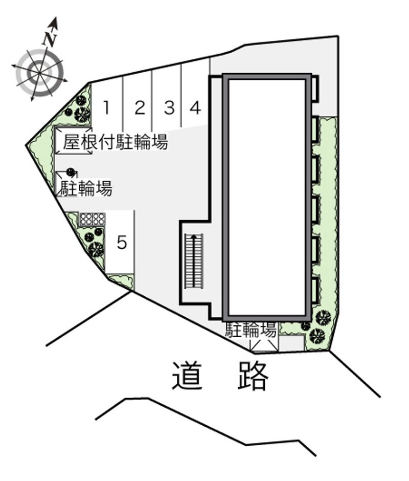 レオパレス南ひばりガ丘 配置図